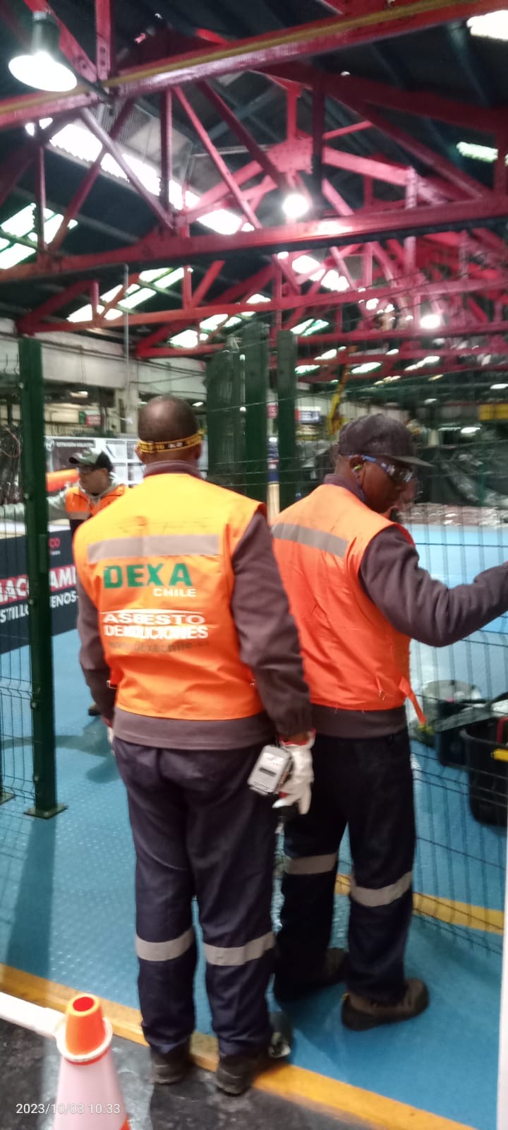 Equipo de DEXA Chile en una faena industrial
